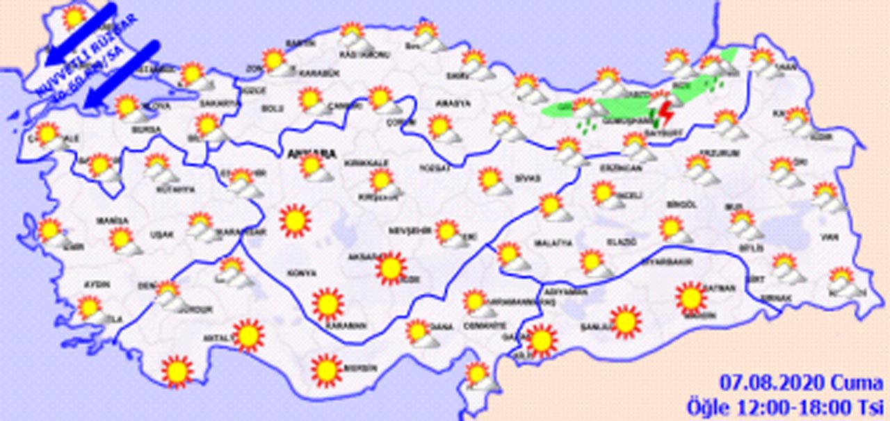 Meteoroloji uyardı! Sağanak yağışlar geliyor
