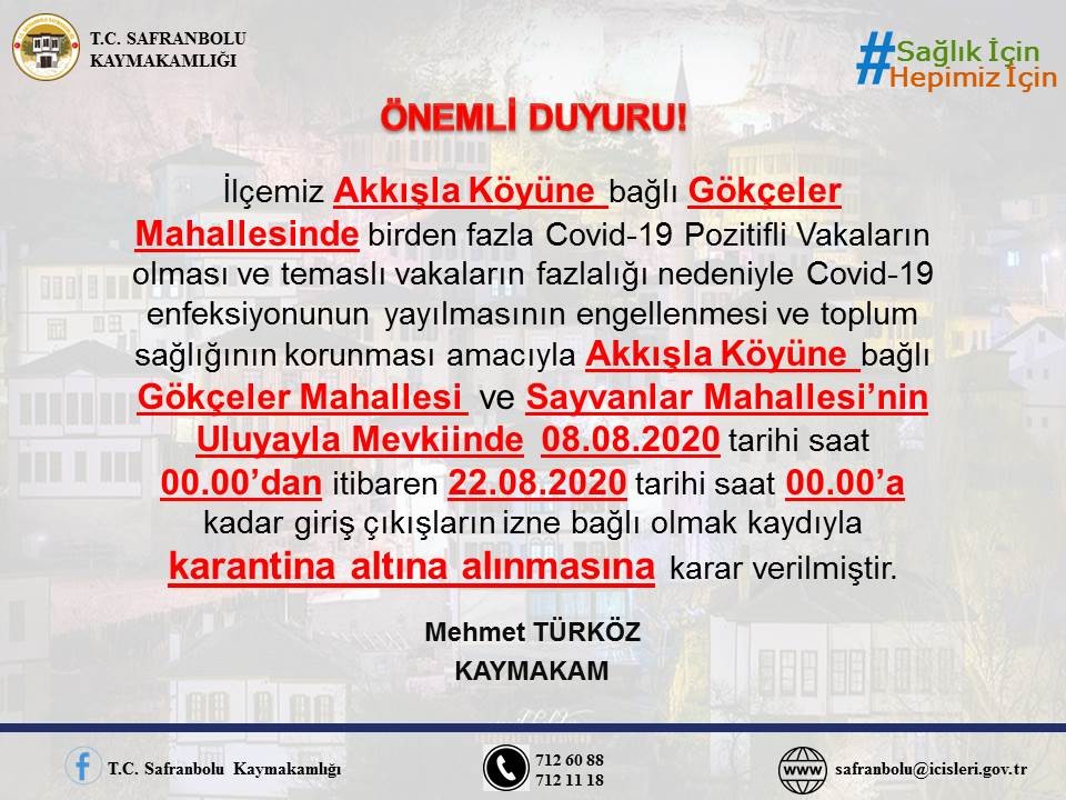 İki ilde yeni karantinalar! 