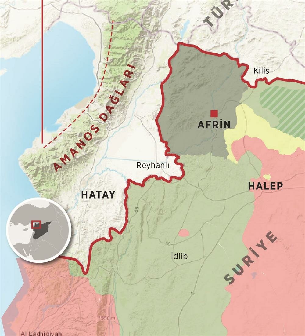 Amanos Dağları nerede? Amanos neresi? Amanos Dağları harita