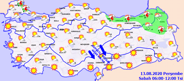 Meteoroloji açıkladı! O bölgelerde sağanak etkili olacak