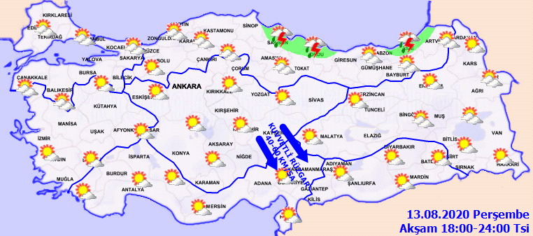 Meteoroloji açıkladı! O bölgelerde sağanak etkili olacak