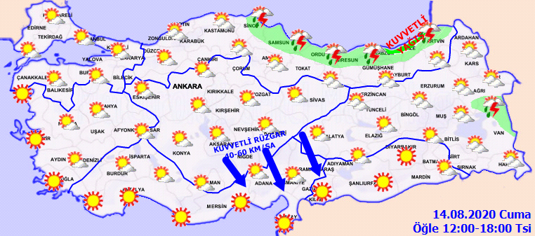 Meteoroloji uyardı: Sağanak yağış geliyor