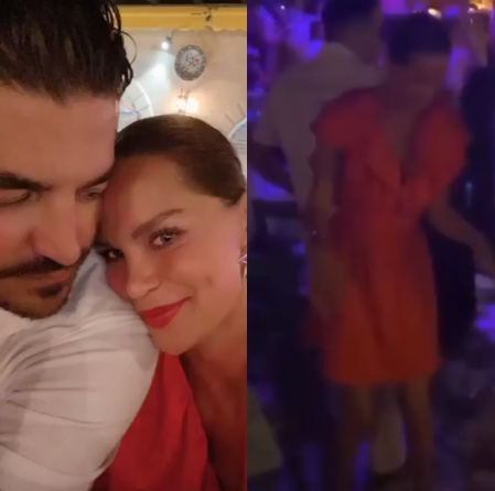 Ebru Şallı'nın eşi ve oğlu ile eğlenceli gecesi!