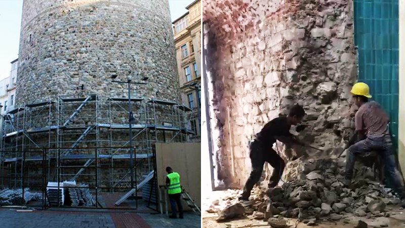 Galata Kulesi'ndeki hatası nedeniyle istifa etti