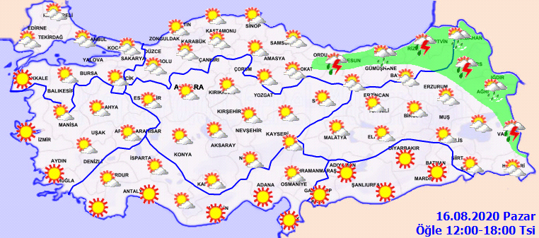Meteorolojiden o illerimiz için sağanak uyarısı