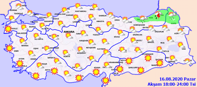 Meteorolojiden o illerimiz için sağanak uyarısı