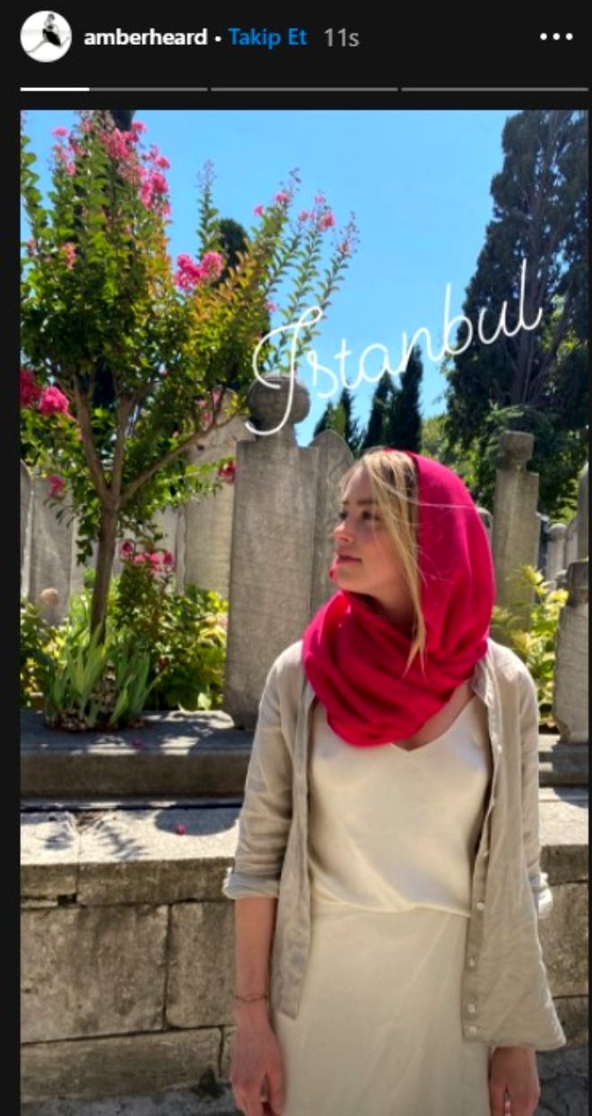 Amber Heard'ın İstanbul hayranlığı: 'Bu muhteşem şehre daha fazla aşık olamazdım"