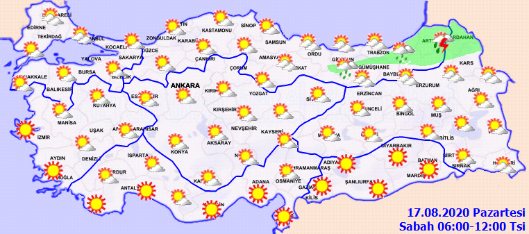 Meteorolojiden uyardı! O illerdeki gök gürültülü sağanak yağışlara dikkat!