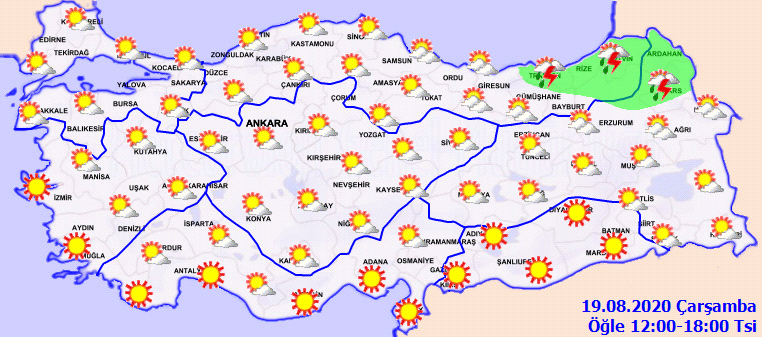 Meteorolojiden gök gürültülü sağanak yağmur uyarısı!