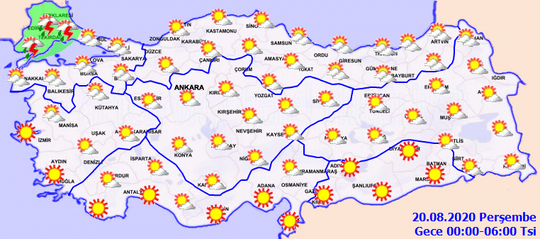Meteorolojiden gök gürültülü sağanak yağmur uyarısı!