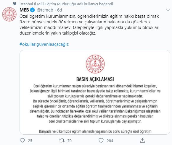 MEB'den özel okullara ilişkin açıklama!