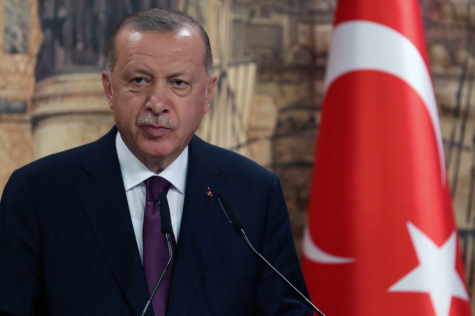 Cumhurbaşkanı Erdoğan Filistin Devlet Başkanı Abbas ile görüştü