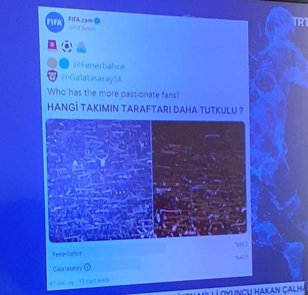 TRT Spor, Galatasaray'a oy vermiş!