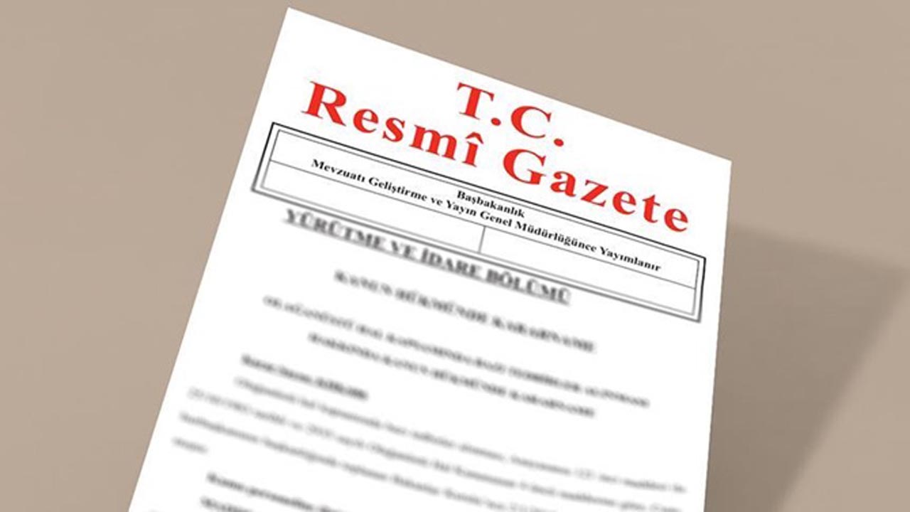 Resmi Gazete'nin 01 Eylül 2020 tarihli sayısı yayımlandı