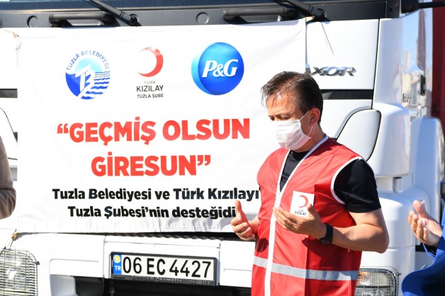 Tuzla Belediyesi'nden sel felaketi yaşayan Giresun'a yardım eli!