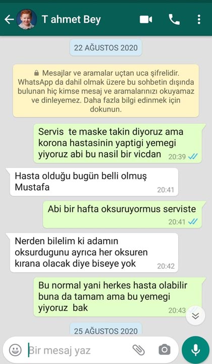 Gaziantep'te flaş iddia: Koronalı aşçının yaptığı yemek 300 işçiye yedirildi