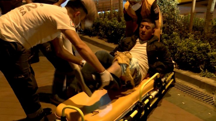 Ankara'nın Çankaya İlçesinde sokakta silahlı saldırı sonucu 1 kişi yaralandı