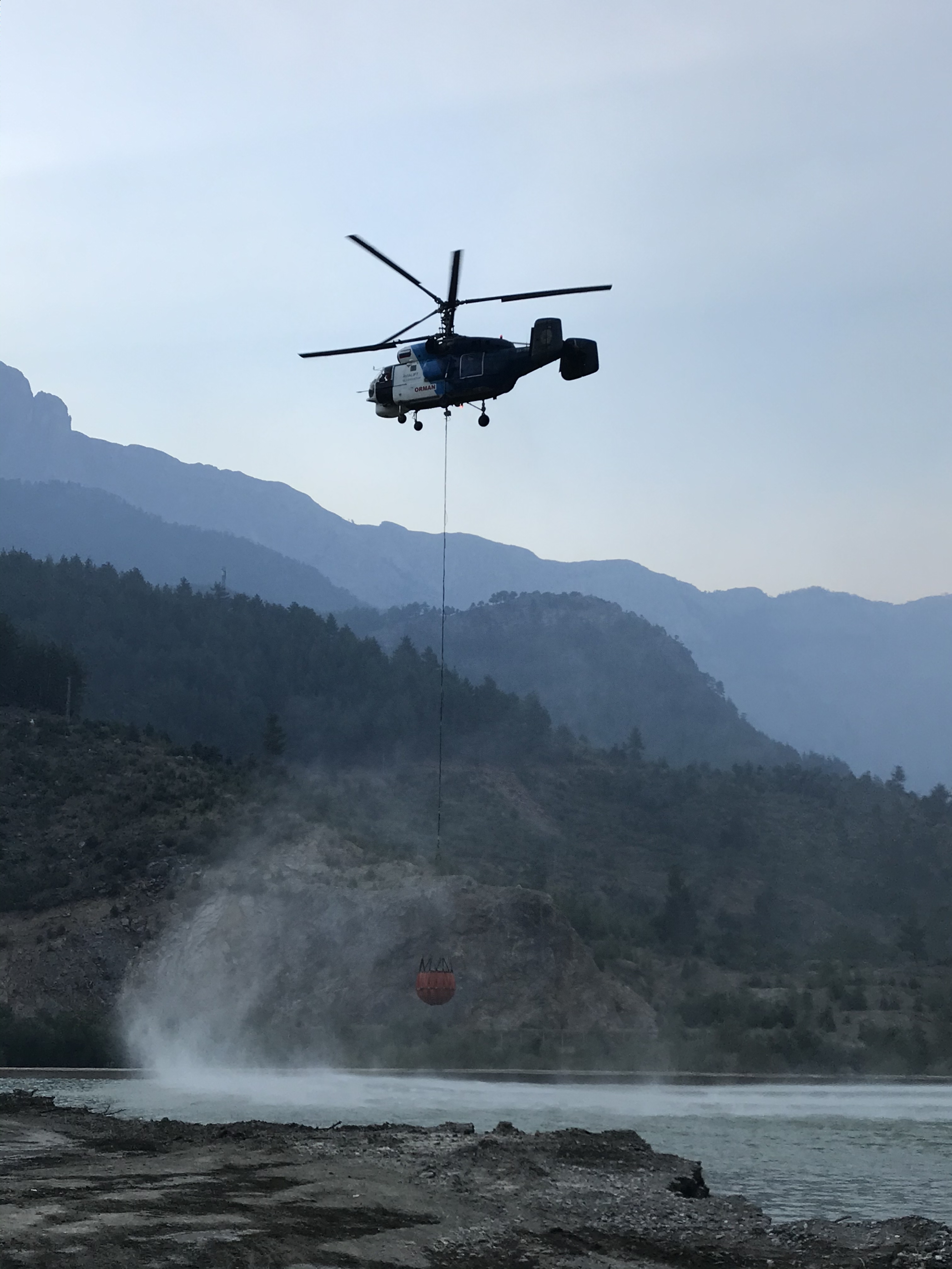 Adana'daki orman yangınına havadan müdahale devam ediyor