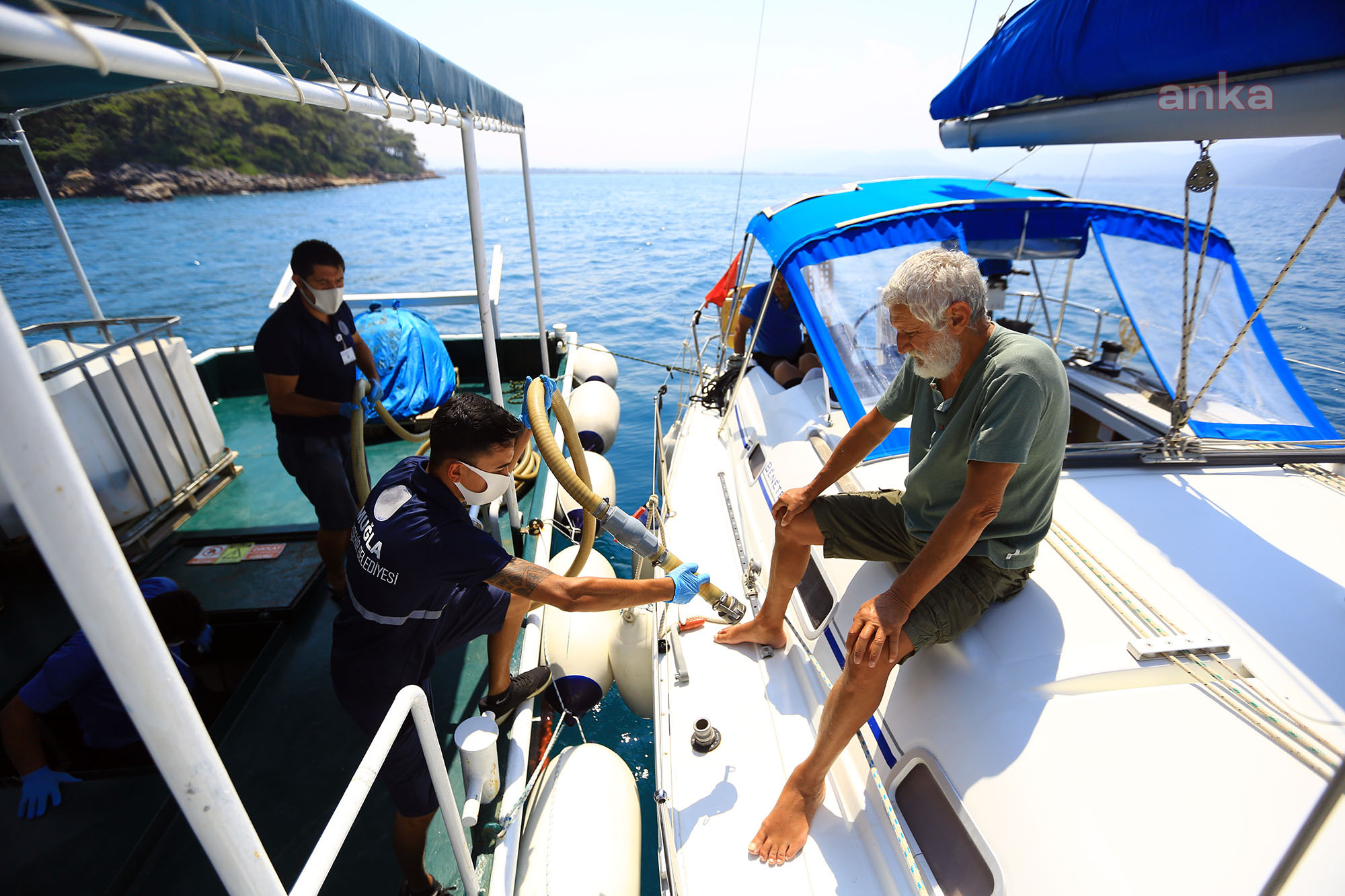 Teknelerden 1 milyon 395 bin 802 litre pis su toplandı 