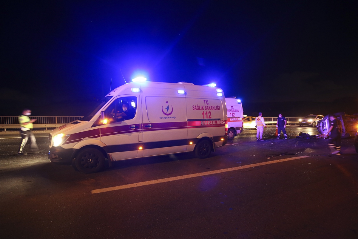 Eyüpsultan'da trafik kazası: 3 kişi yaralandı!