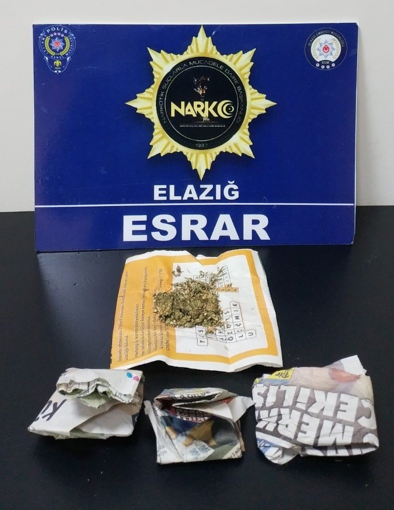 Elazığ’da uyuşturucu operasyonu: 2 kişi tutuklandı