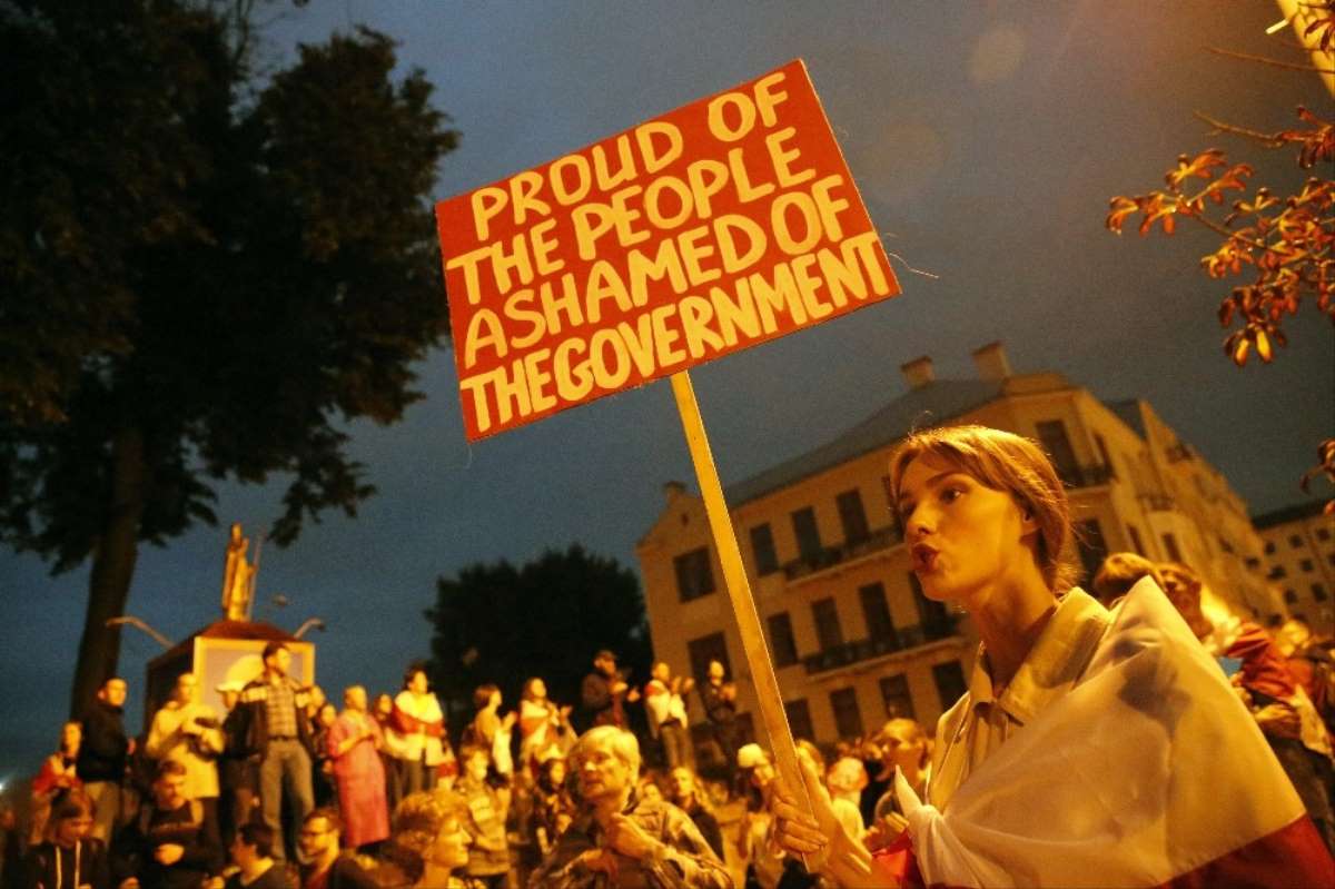 Belarus’ta 1700 kişinin katıldığı protestolarda 114 kişi gözaltına alındı