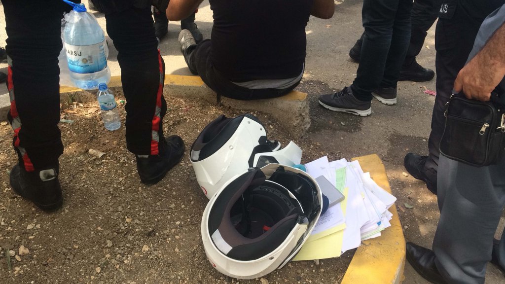 Adıyaman'da kaza: 2 polis yaralı 