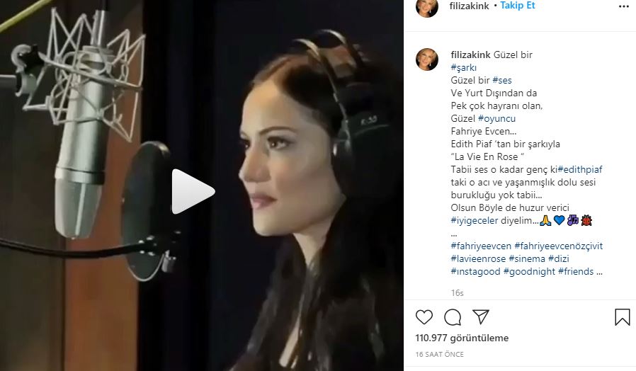Filiz Akın'dan Fahriye Evcen'e övgüler: Huzur verici