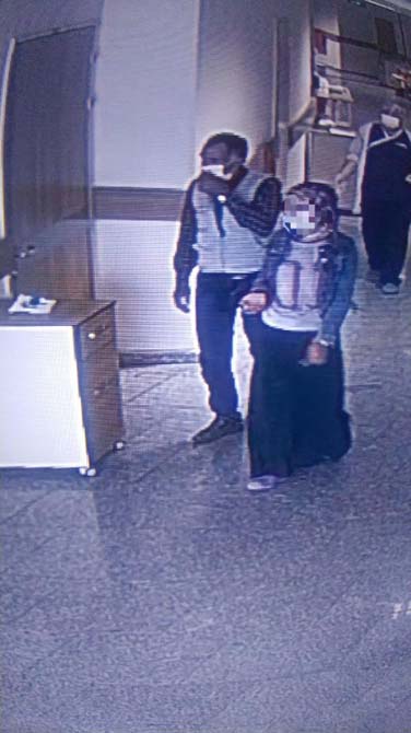 Kovidli genç kız ile temaslı babası hastaneden kaçtı
