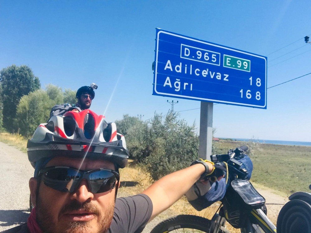 Van Gölü'nde kirliliğe dikkat çekme etkinliği: 365 km pedal çevirdiler