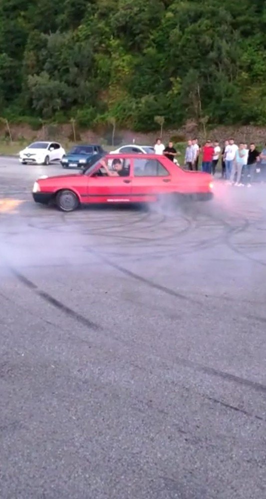 Trabzon'da driftçiye 9 bin 194 lira ceza