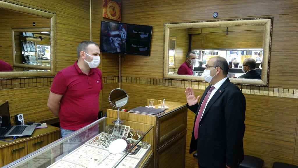 Trabzon Valisi koronavirüs denetiminde