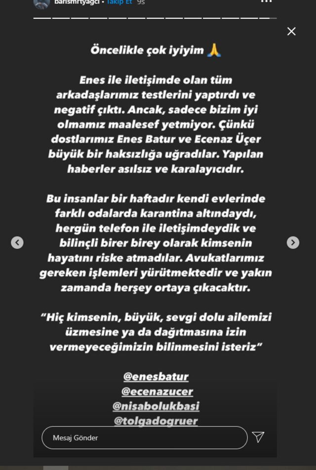 Barış Murat Yağcı ve Nisa Bölükbaşı şok iddia! Karantinadan mı kaçtı?