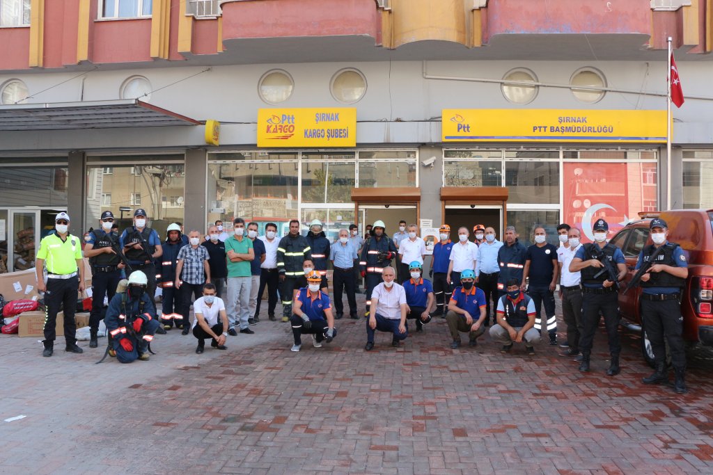 PTT binasında 80 kişiyle soygun tatbikatı