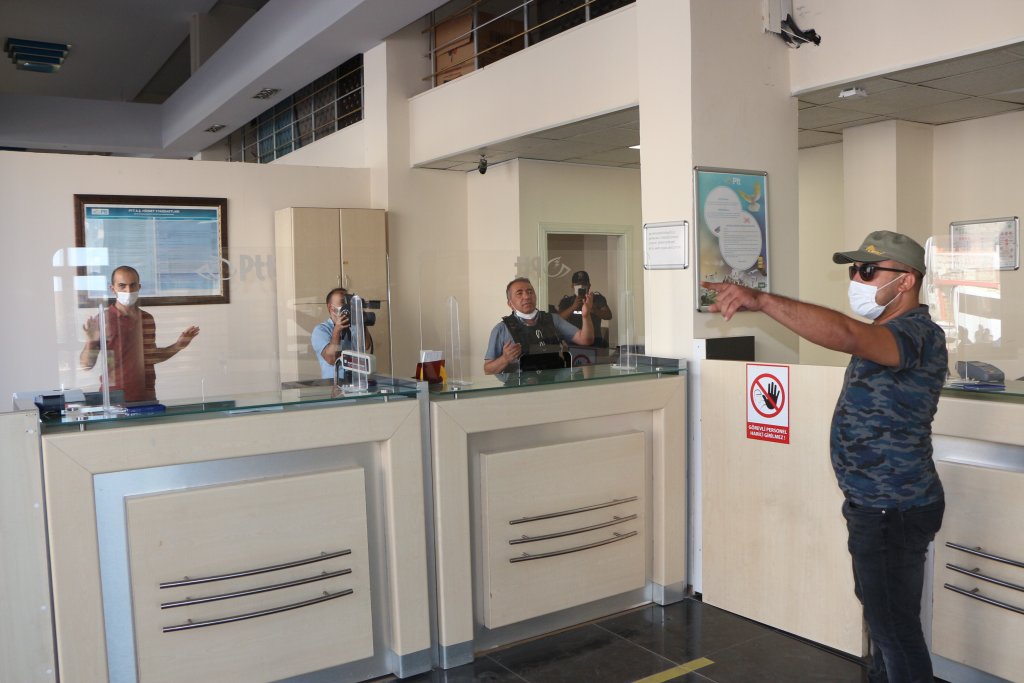 PTT binasında 80 kişiyle soygun tatbikatı