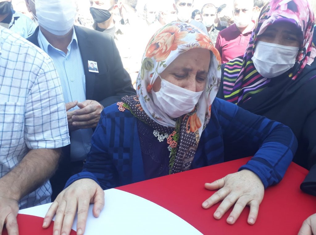 Irak şehidimiz Teğmen HArun Aslan son yolculuğuna uğurlandı