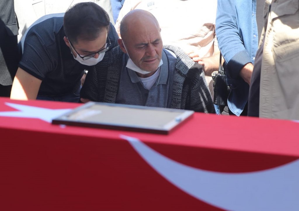 Irak şehidimiz Teğmen HArun Aslan son yolculuğuna uğurlandı