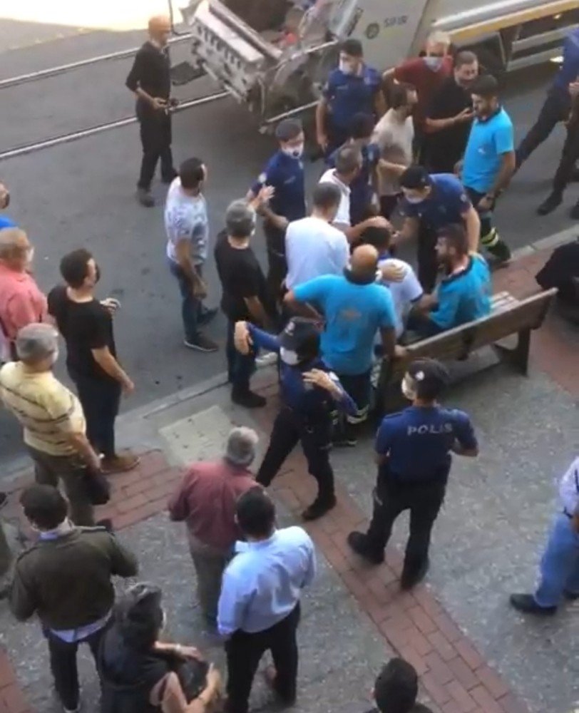 Kağıt toplama kavgası: İşçinin başında şişe kırdı