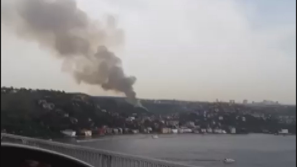 Beykoz'da ormanlık alanda yangın