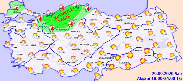 Meteorolojiden birçok ilimize gök gürültülü sağanak yağış uyarısı!