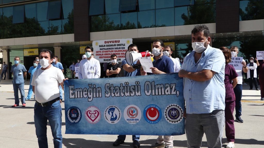 Sağlık çalışanlarına Diyarbakır'dan destek