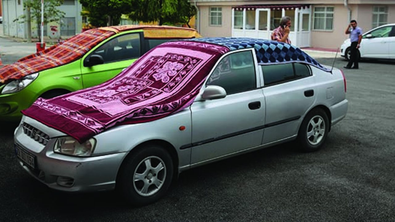 Ataşehir'de yağan doluda vatandaşlar nasıl önlem aldı?