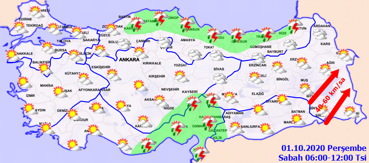 Meteoroloji uyardı! Gök gürültülü sağanak yağış geliyor