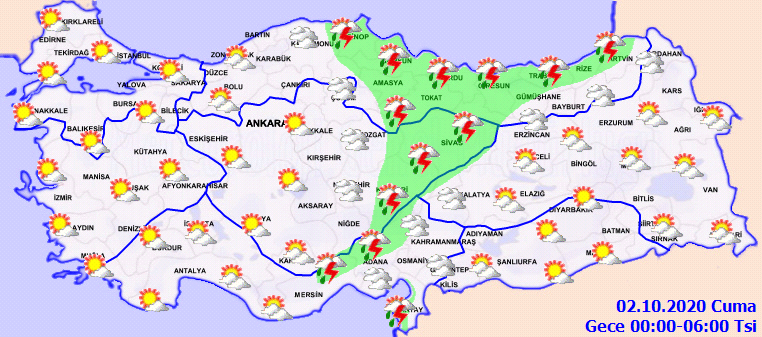 Meteoroloji uyardı! Gök gürültülü sağanak yağış geliyor