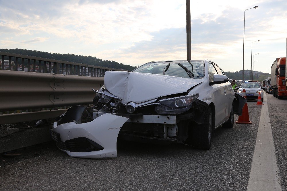 Kocaeli'nde kaza: Tırın çarptığı otomobil, otobüse çarptı