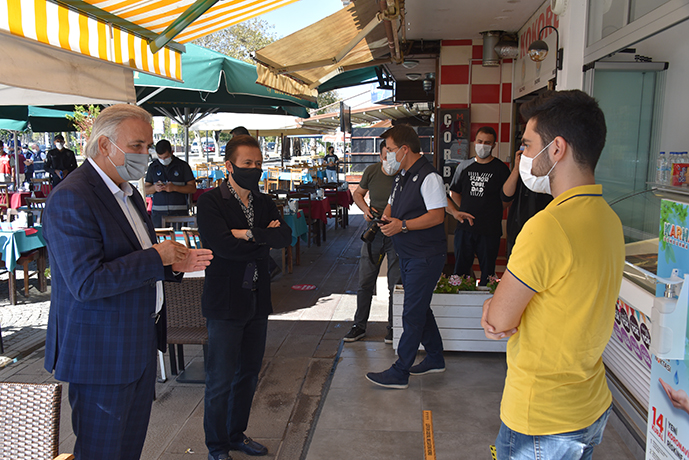 Tuzla'da iki mahallede koronavirüs denetimi gerçekleşti!