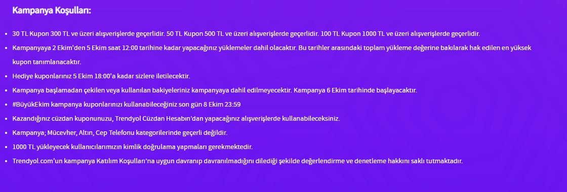 Trendyol 6-7-8 Büyük Ekim fırsatları | Trendyol Büyük Ekim indirimleri
