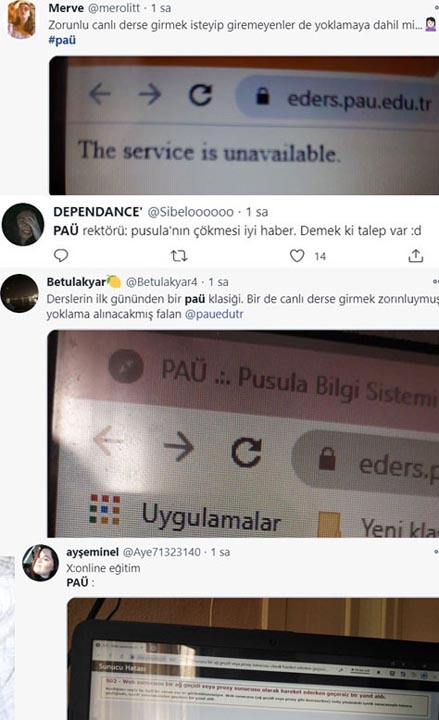 Pamukkale Üniversitesi'nin uzaktan eğitim sistemi yine çöktü!