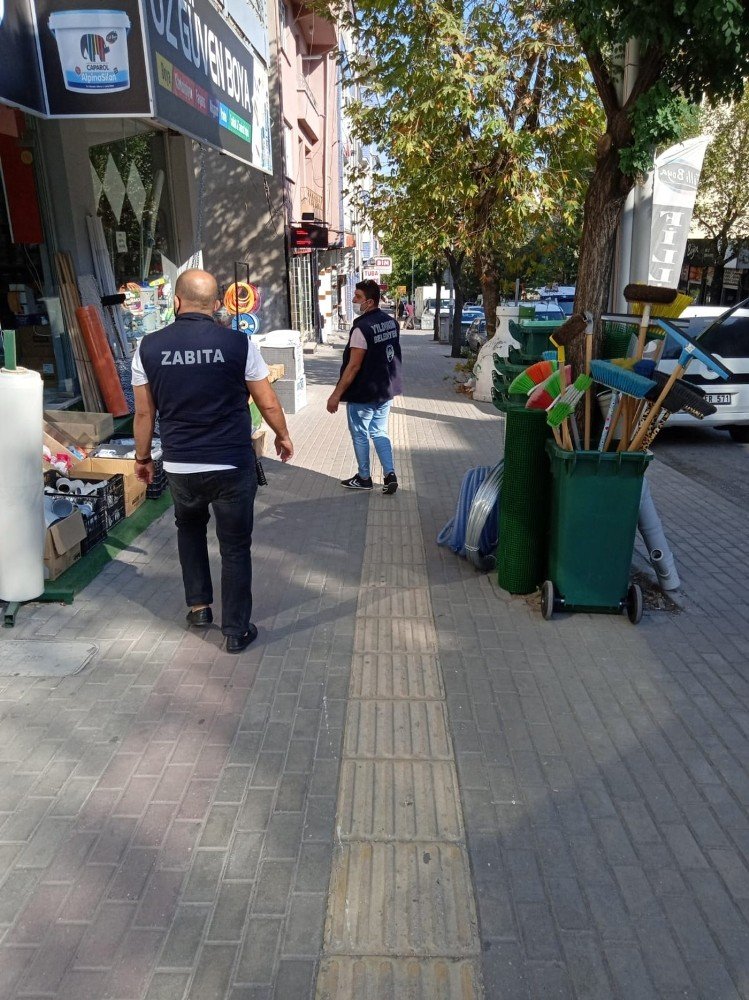 Yıldırım Belediyesi'nden kaldırım denetimleri 