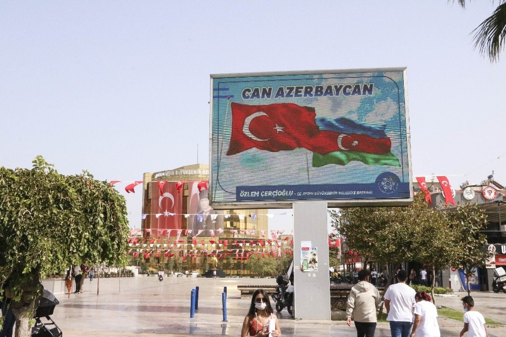 Azerbaycan'a bir destek de Aydın'dan